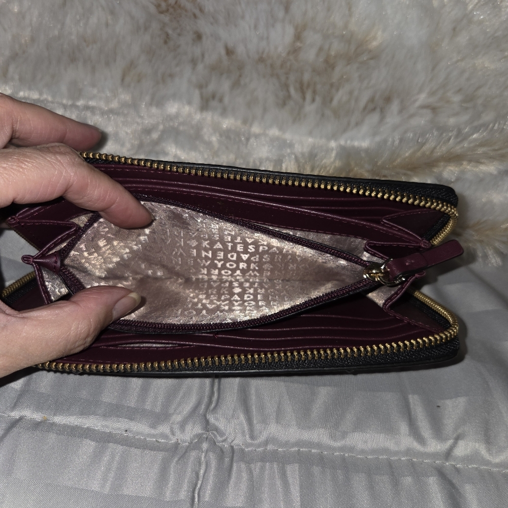 Kate Spade Neda Anderson Way Zip-Around Leather Wallet - Picture 12 of 15